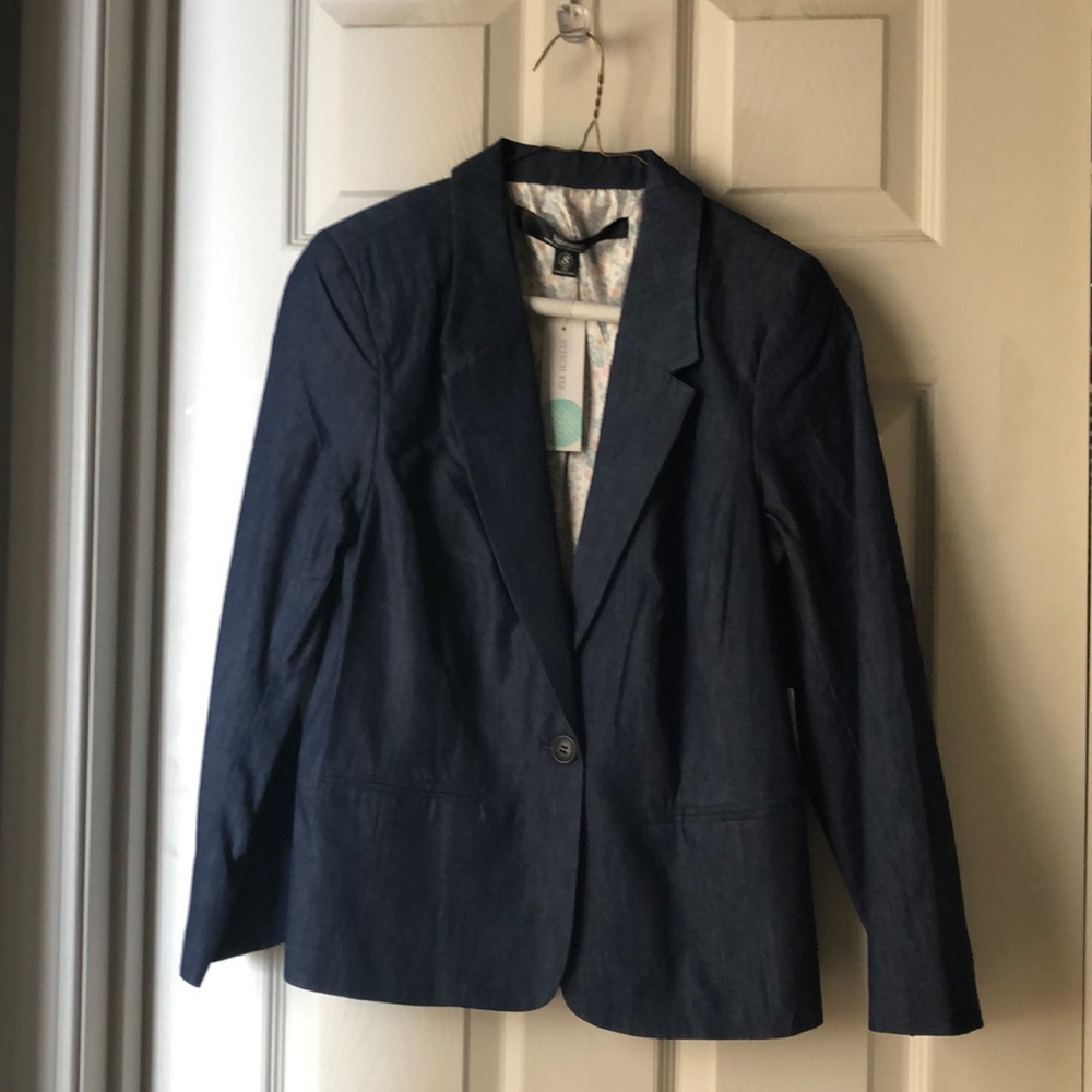 Stitch Fix Kensie Rebekah Chambray Blazer. SzS NWT